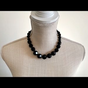 Black beaded necklace